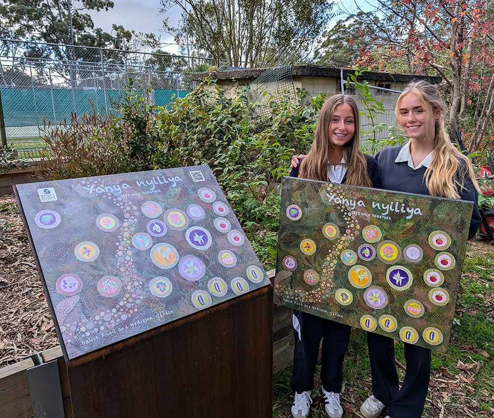 Students in garden